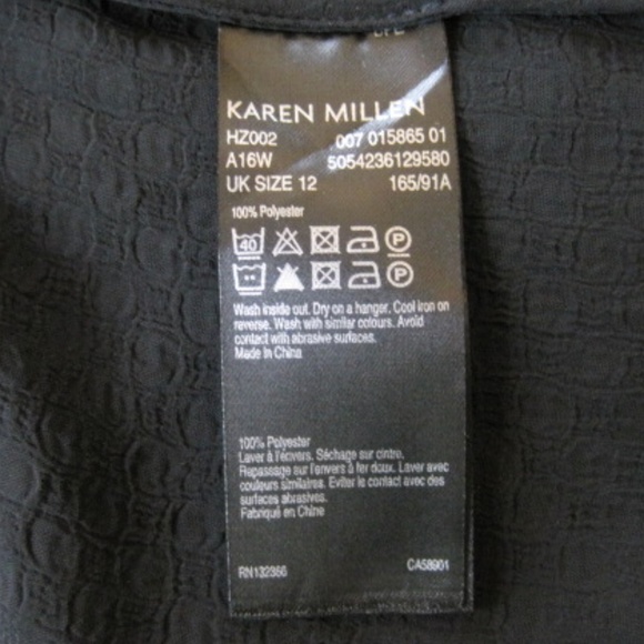 Karen Millen Tie Neck Sheer Blouse - Picture 6 of 9